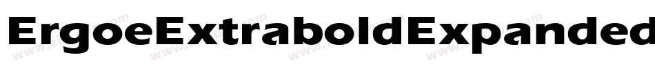 ErgoeExtraboldExpanded Regular字体转换